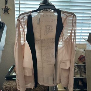 Sheer camisole jacket or blazer